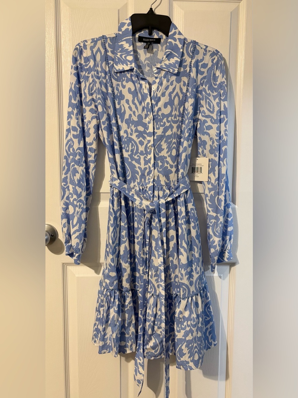 NWT Ellen Tracy Tie Waist Dress